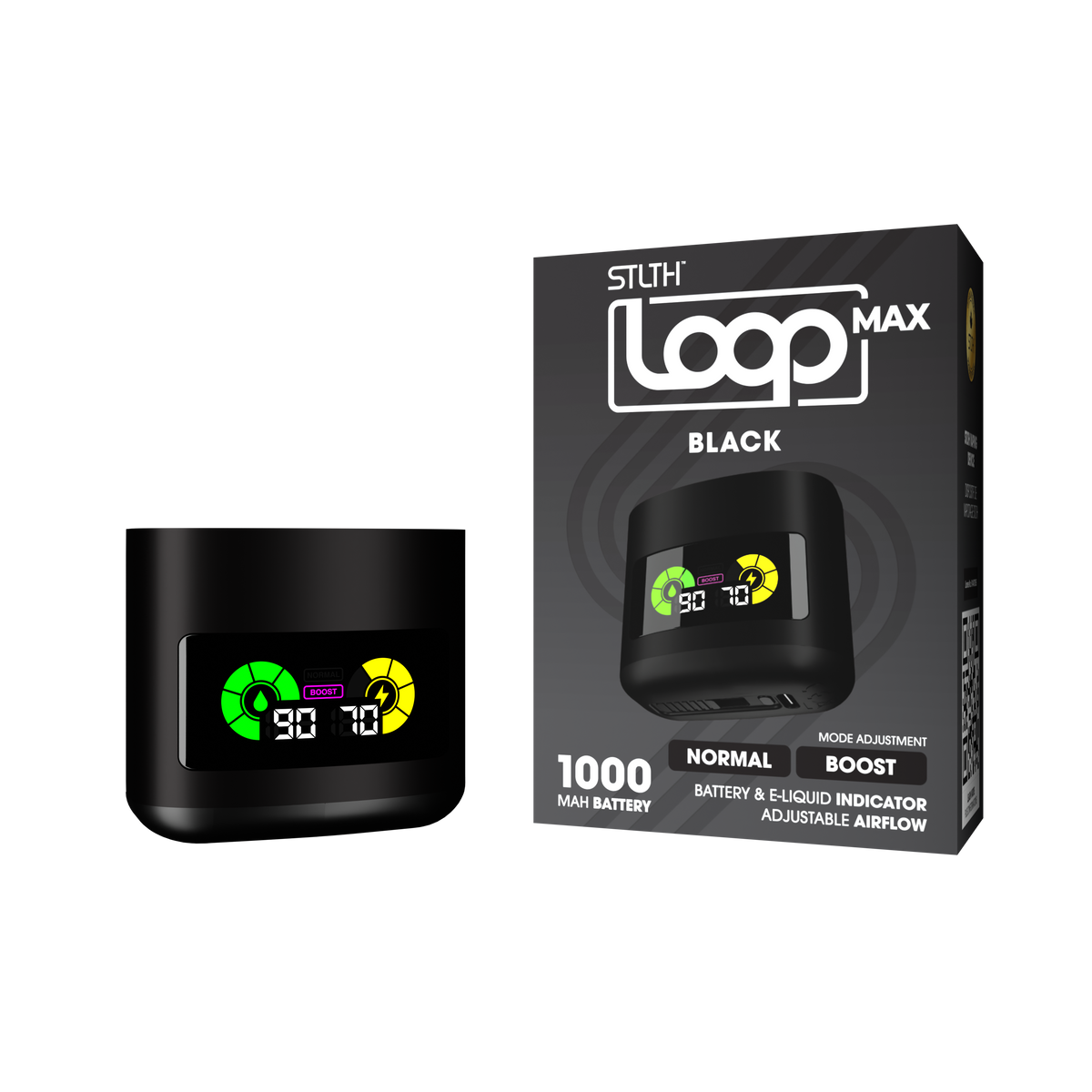 Stlth Loop Max Battery Black