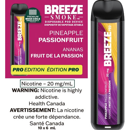 Breeze 4ml Pineapple Passionfruit