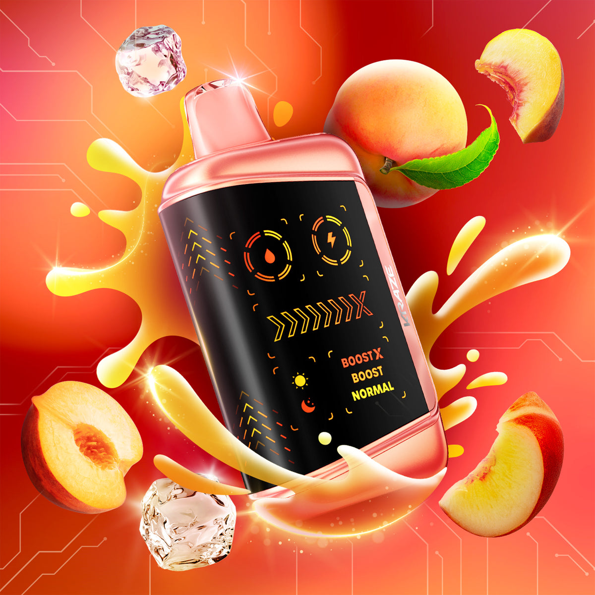 Kraze Mega X Juicy Peach Ice