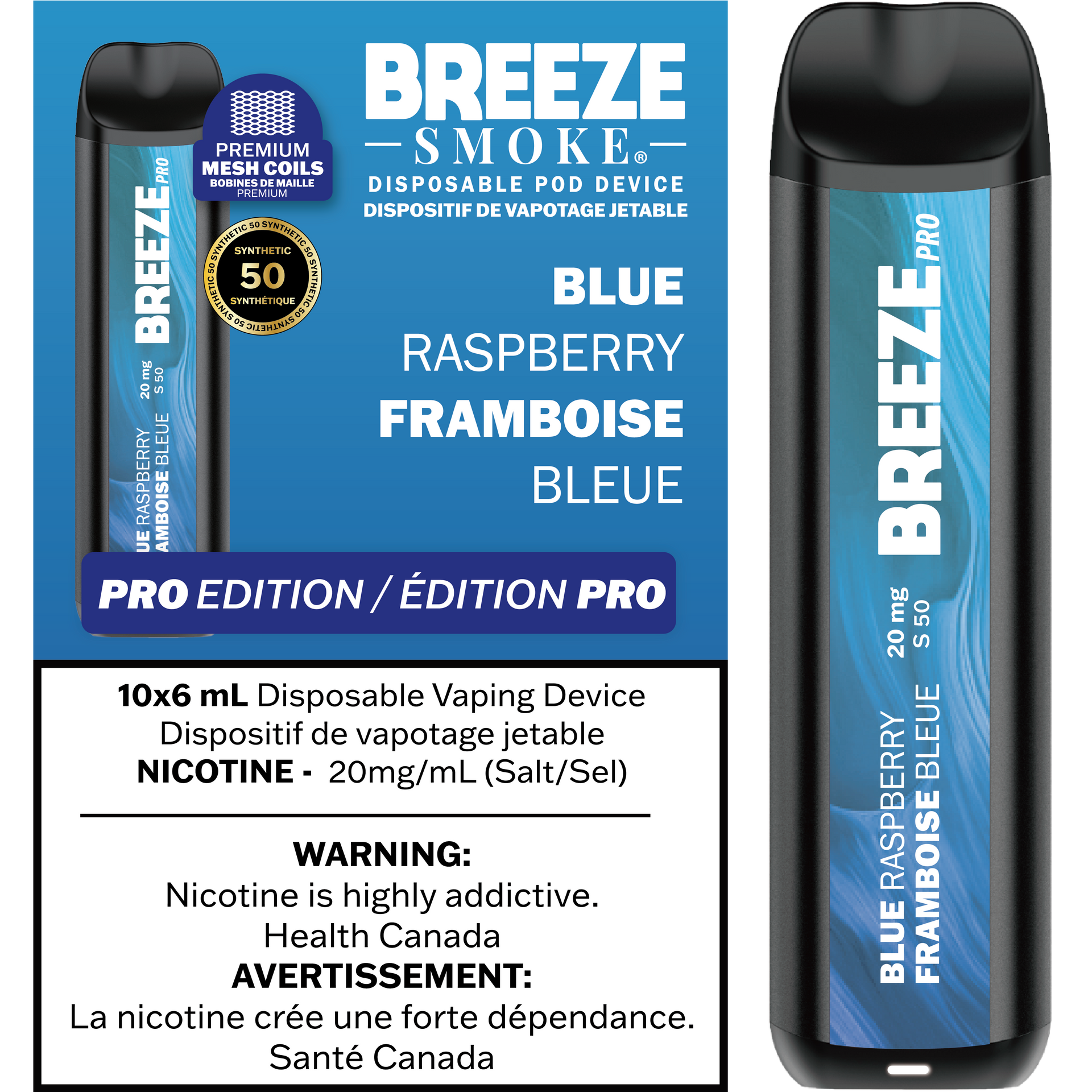 Breeze Pro S50 - Blue Raspberry