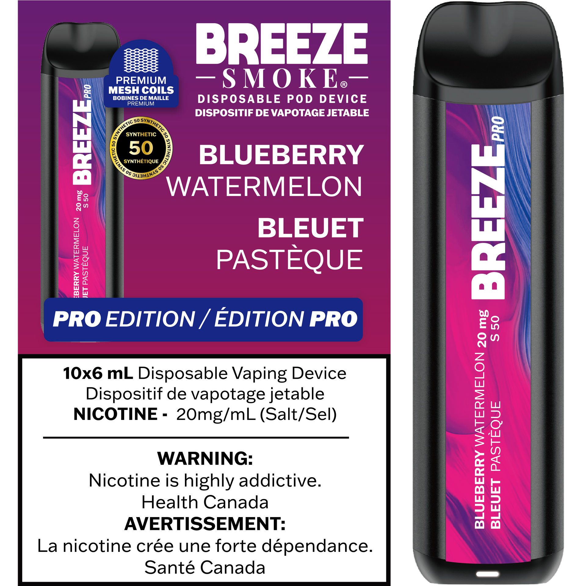Breeze Pro S50 - Blueberry Watermelon