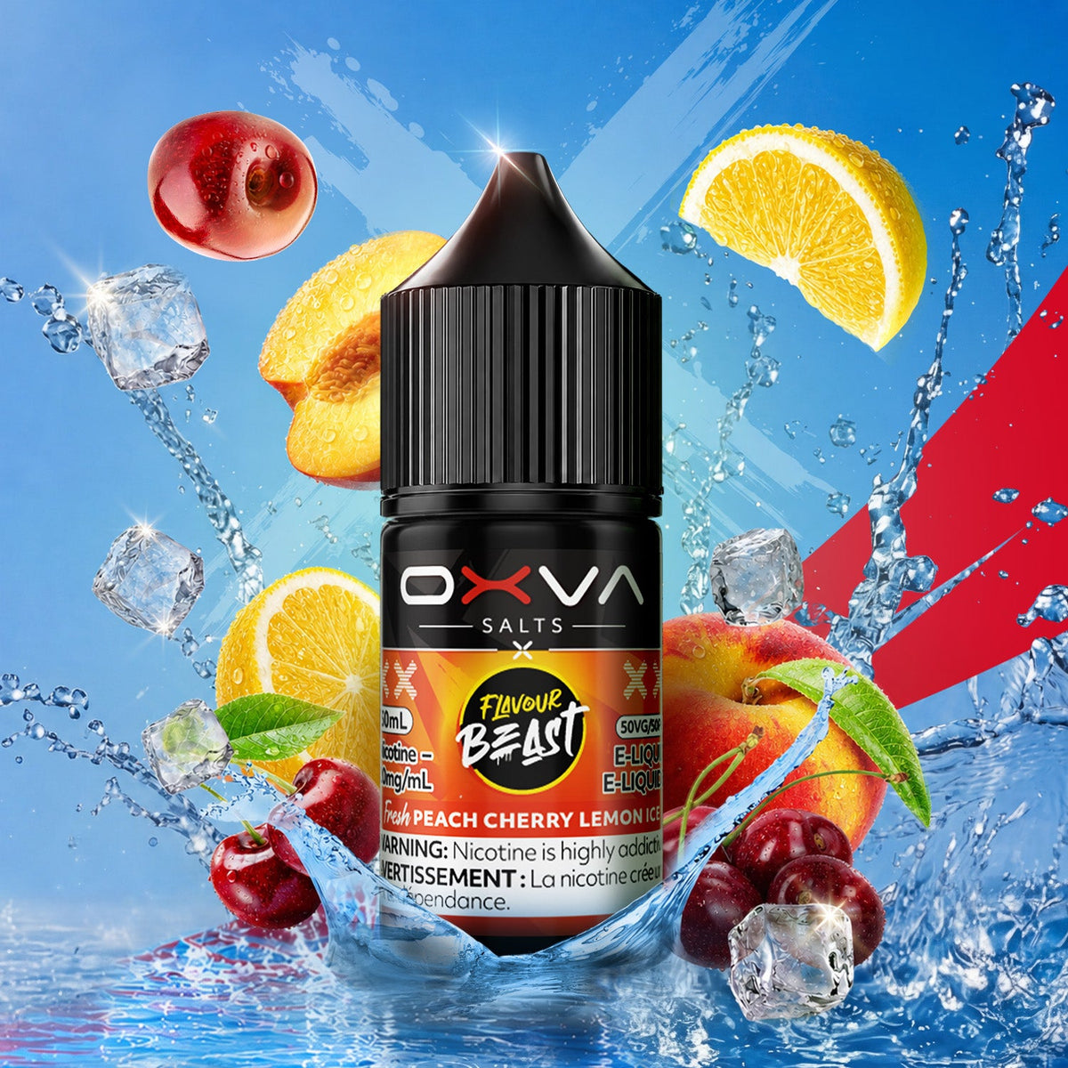 OXVA FB Salt Peach Cherry Lemon Ice