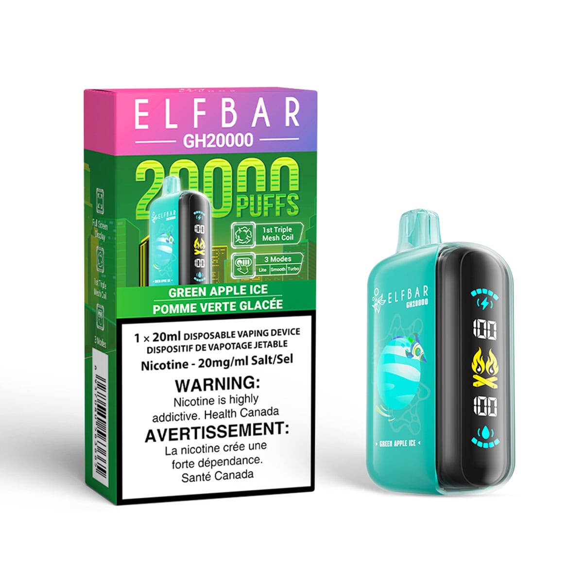 Elf Bar GH20000 Green Apple