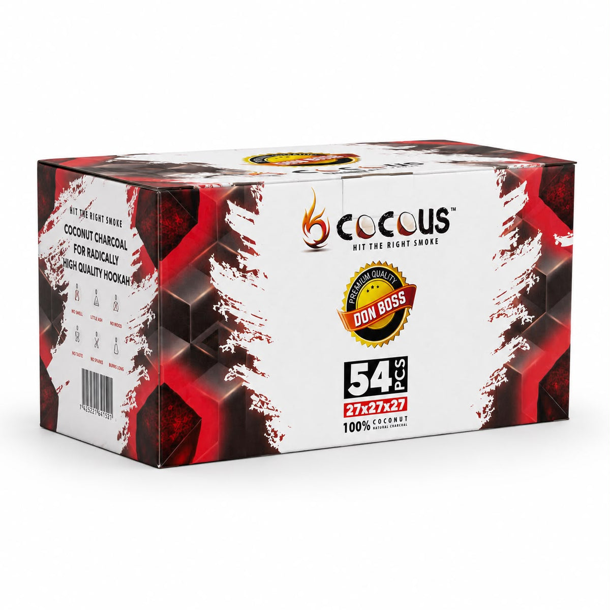 CocoUS Coconut Charcoal Cubes 28mm