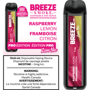 Breeze Pro Zero Nic - Raspberry Lemon