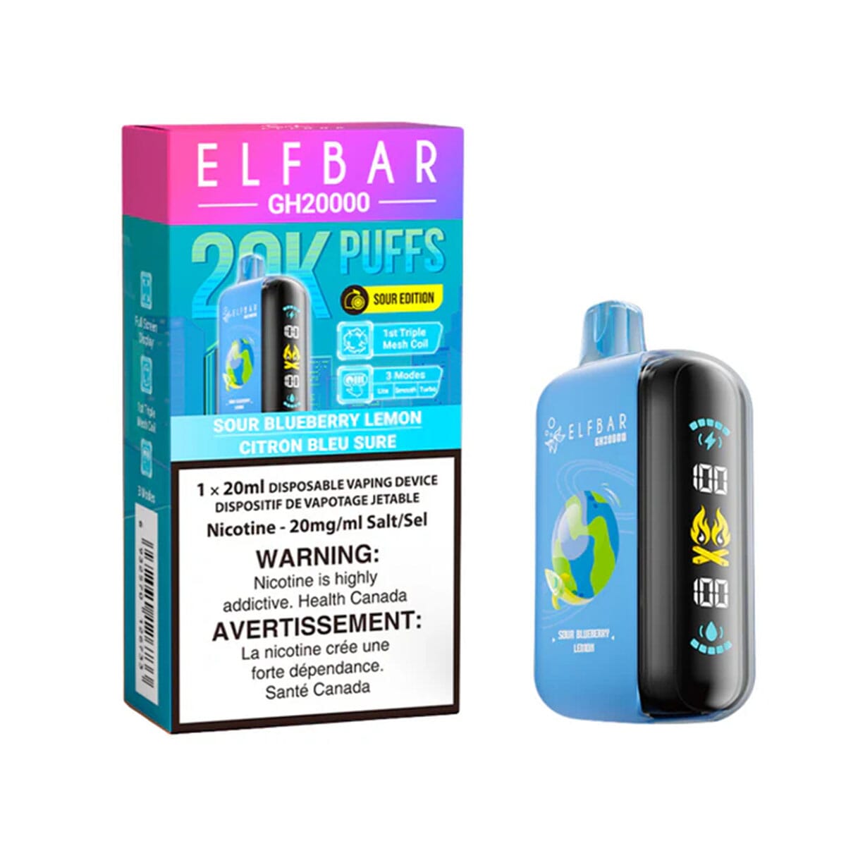 Elf Bar GH20000 Sour Blueberry Lemon
