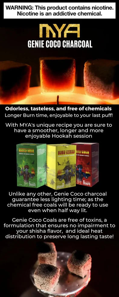 Genie Coco Coconut Charcoal - 72 pieces (1 Kg)