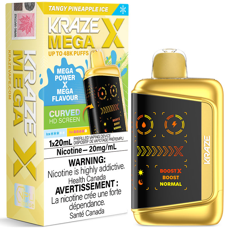 Kraze Mega X Tangy Pineapple Ice