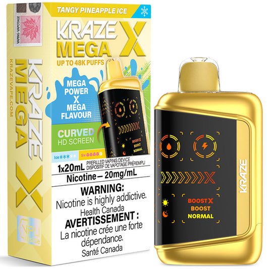 Kraze Mega X Tangy Pineapple Ice